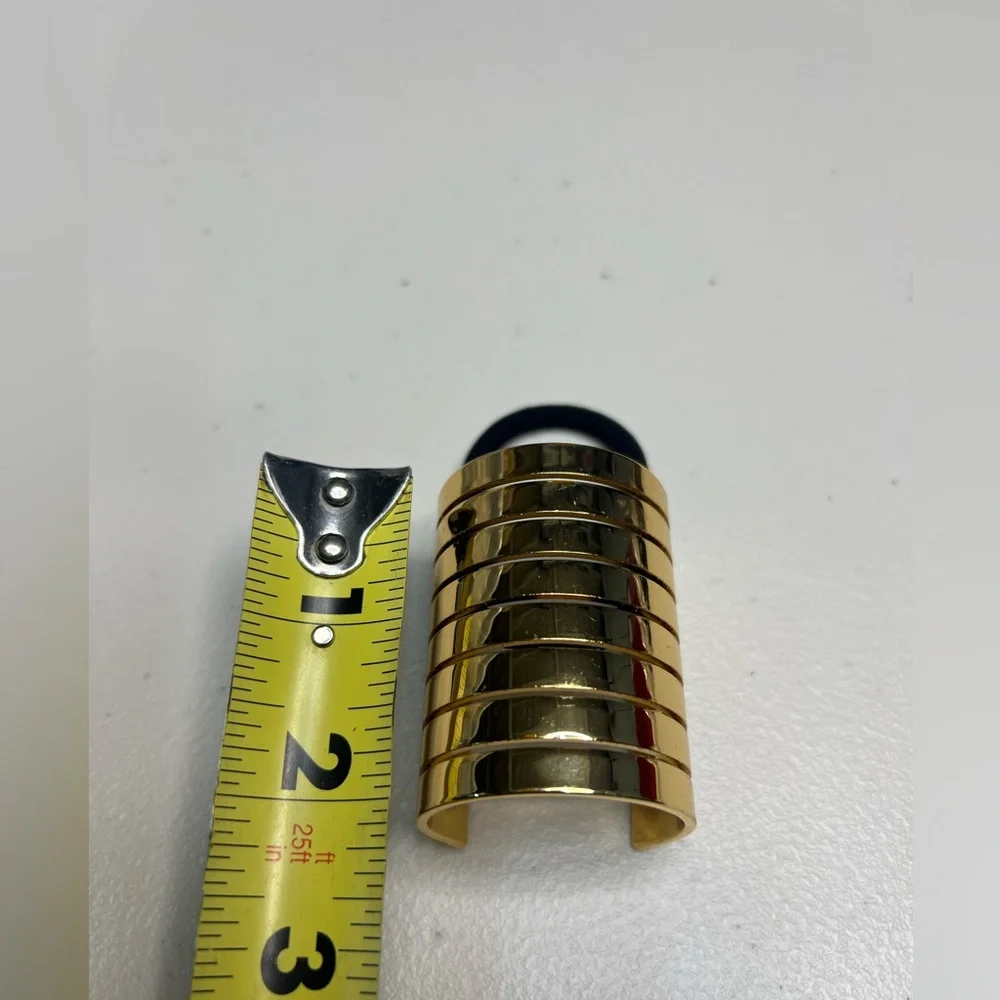 Zara Gold Metal Hair Tie‎ Bohemian Mob Wife Chunky Modern